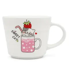 GENERICO - JUEGO DE 6 TAZAS CON DISEÑO DE GATOS