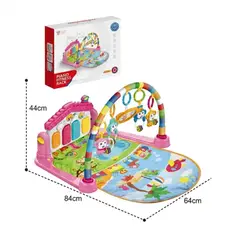 GENERICO - Gimnasio para Bebé con Piano Musical y Estimulación Temprana Rosado