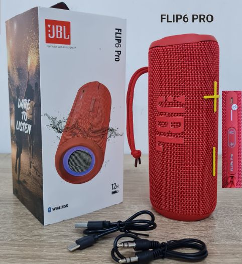 Parlante Portátil Flip6 Pro – Sonido Potente con 12 Horas de Reproducción