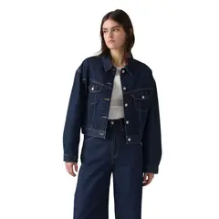 LEVIS - Casaca Mujer Shrunken 90s Trucker Azul