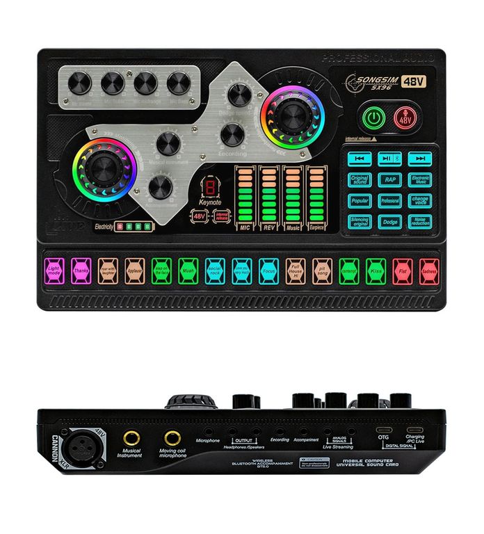 Interfaz de Audio Profesional SX96 con Phantom Power incluido para estudio de grabación