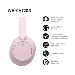 SONY - AUDIFONOS BLUETOOTH ON EAR WH - CH720 - ROSA