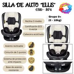 EBABY - SILLA DE AUTO PARA BEBE ELLIS CON SISTEMA DE PROTECCION ANTE IMPACTO