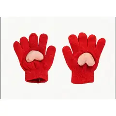 OEM - Guantes De Invierno Para Niños Corazón Rojo