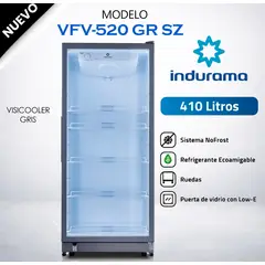 INDURAMA - Vitrina 410LT VFV-520 GR SZ