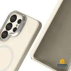 OEM - Case Silicone Premium S26 Ultra Blanco Beige