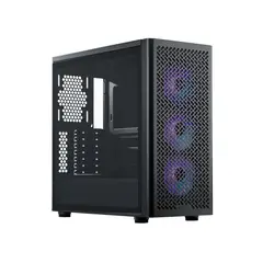 COOLER MASTER - Case Mid Tower Elite 502 Black - Diseño elegante, gran ventilación y espacio