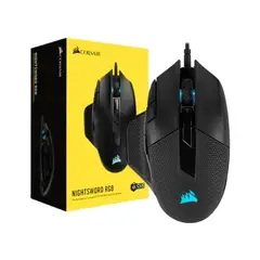 CORSAIR - Mouse gaming Nightsword RGB personalizable para FPS y MOBA, precisión y estilo en