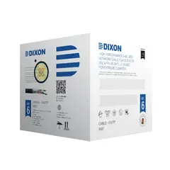 DIXON - Cable de Red Cat 6 Exterior 305 mts 9067 - Velocidad y Conectividad para Redes Estab