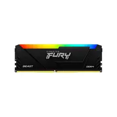 KINGSTON - Memoria RAM DDR4 8GB 3200MHz CL16 Fury Beast RGB Negra - Alto rendimiento para gaming