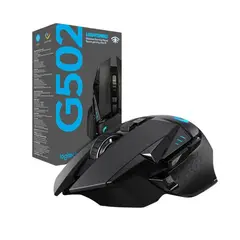 LOGITECH - Mouse Gaming G502 LIGHTSPEED HERO 25K - Alta precisión, inalámbrico, RGB personal
