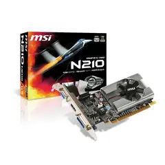 MSI - Tarjeta de video GeForce 210 1GB DDR3 64-Bit con HDMI, DVI y VGA - Ideal para juegos b