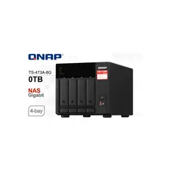 QNAP - NAS TS-473A-8G de 4 bahías, almacenamiento versátil y escalable, ideal para tu red do