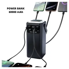 OEM - Power Bank 60000 mAh 22.5W+20W Fast Charging 8 Puertos