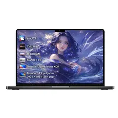 GENERICO - Portatil app le, 16gb Ram, 1TB SSD, Negro macbook Pro M5