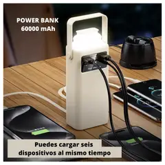 OEM - Power Bank 60000 mAh 22.5W+20W Fast Charging 8 Puertos