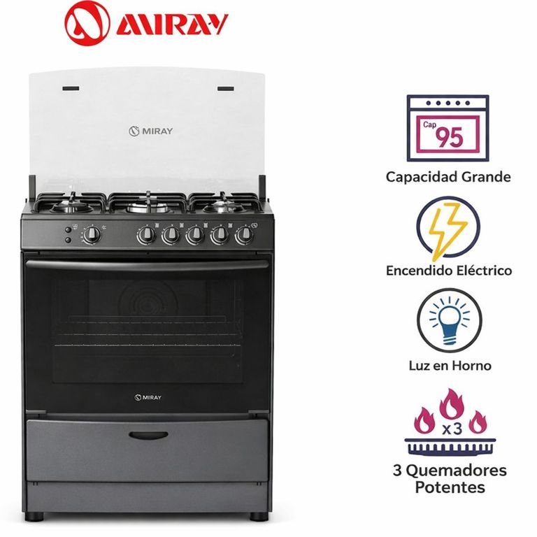 Cocina a Gas AZALEA PLUS GLP 5 Hornillas