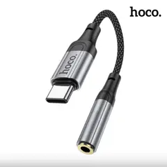 HOCO - Adaptador de Audio USB-C a Jack LS36 Negro