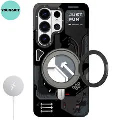 YOUNGKIT - Case para Samsung Galaxy S26 Ultra Cyberpunk 360° MagSafe - Negro