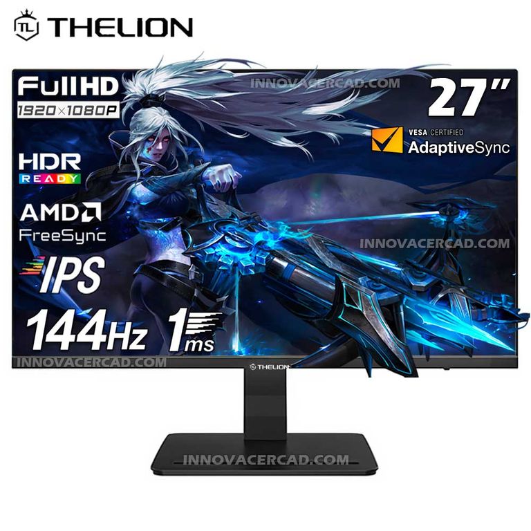 Monitor Gaming THELION GL27EFI, 27 IPS, FHD, 144Hz, 1ms, FreeSync, Adaptive Sync
