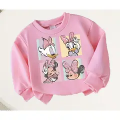 GENERICO - Polera sudadera delgada rosada para bebés