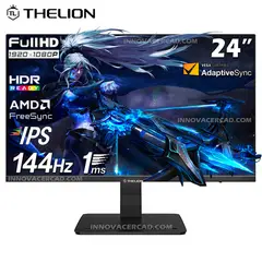 HALION - Monitor Gaming THELION GL24EFI, 23.8 IPS, FHD, 144Hz, 1ms, FreeSync, Adaptive Sync