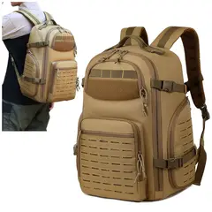 OEM - Mochila Militar Importada 50L Táctica para Camping Trekking y Viajes con Sistema MOLLE Láser