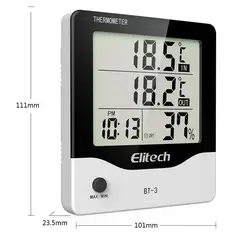 GENERICO - TERMOHIGROMETRO DIGITAL MARCA ELITECH MODELO BT-3 INDOOR OUTDOOR