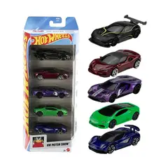 HOT WHEELS - Pack 5 ASTON MARTIN FERRARI FORD LAMBORGHINI LOTUS