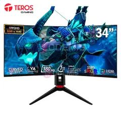 TEROS GAMING - Monitor Curvo Gaming TEROS TE-3412G ,34 UWQHD VA, 180Hz, 1ms, HDMI, DP, Audio Out