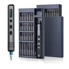 GENERICO - Recargable Destornillador Eléctrico de Precisión 68 en 1, Torque Ajustable, Recargable