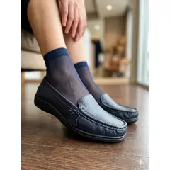 GENERICO - Mocasines en Cuero Guante con Punta Cuadrada