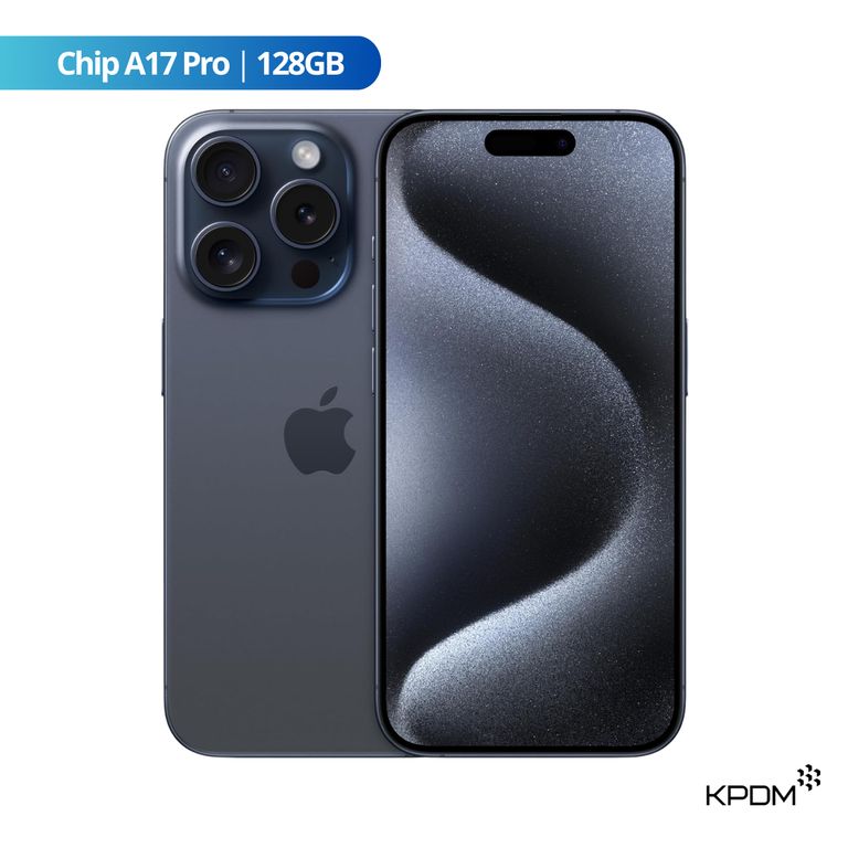 IPhone 15 Pro 128GB Titanio Azul eSIM Reacondicionado Grado A