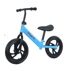 GENERICO - Bicicleta de equilibrio MULTICOLOR sin pedales para niñas de balance - Aro 12 con CASCO