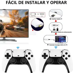 PUREPOWER - M15 Consola de juegos retro inalámbrica 4K HD salida HDMI Retro Arcade con driver inalámbrico