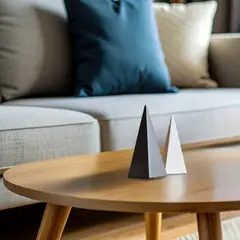 LAR DANIELSEN - Pirámide decorativa 27 cm - Negro