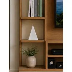 LAR DANIELSEN - Pirámide decorativa 18 cm - Blanca