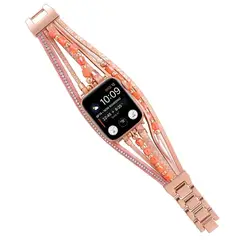 GENERICO - Correa Bohemia para Apple Watch 38-40-41mm y 42mm S10 - Rosa Gold
