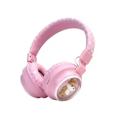 OEM - Audífonos Bluetooth Para Niños Cute Rosado