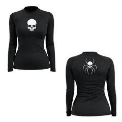 AQUA&MODA - LICRA CON PROTECCION UV AQUAMODA LAMLARÑ7BRN ARÑ7BRN UNISEX NEGRO LOGO BLANCO REFLECTIVO
