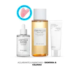 SKIN1004 - Set Aclarante Antimanchas + Celimax + Gua Sha de Masaje Facial