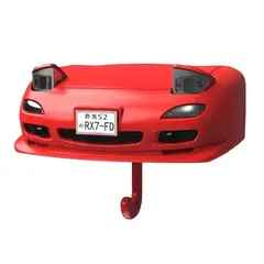 OEM - Porta Llaves De Pared Modelo Auto Rojo