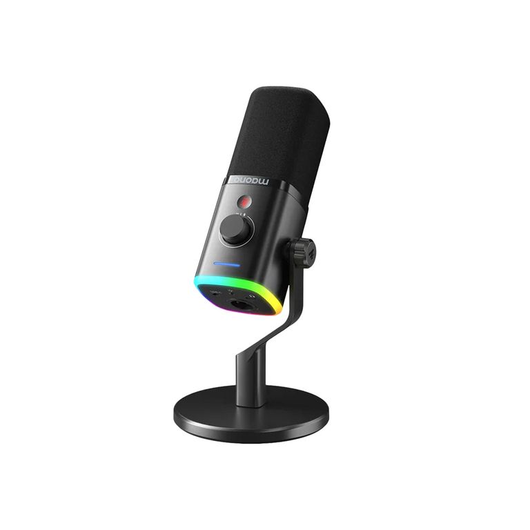Microfono Gamer PD100X Dinamico RGB USBXLR Black