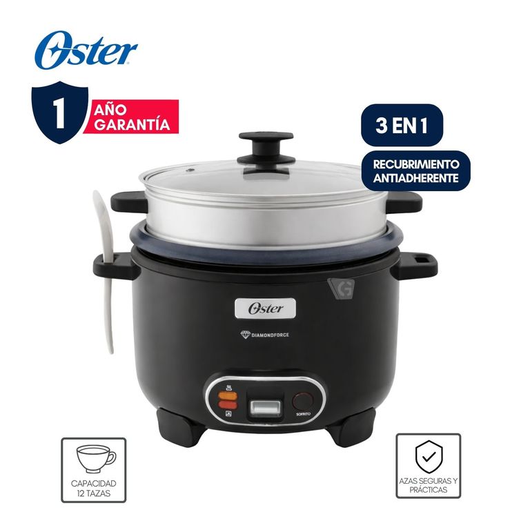 Olla arrocera 3 en 1 DiamondForce 2.2 L – CKSTRC12DFBLK