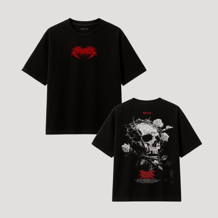 Polo streetwear de calavera - ECLIPSE