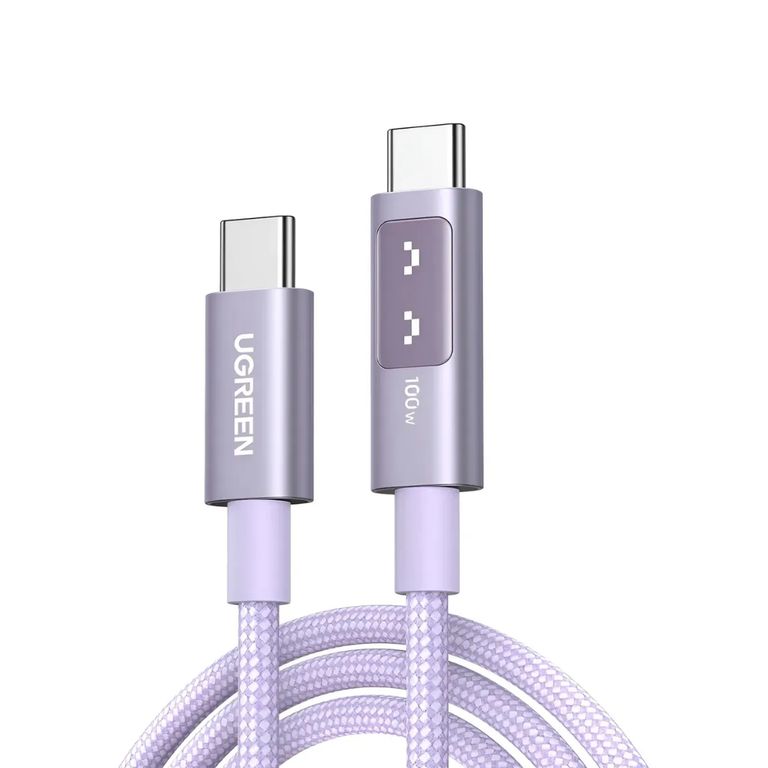 100w Cable robot Usb C A Usb C 2 Metros Pd Carga Rapida Rosa Cargador Tipo C