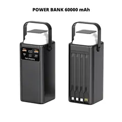 OEM - Power Bank 60000 mAh 22.5W+20W Fast Charging 8 Puertos
