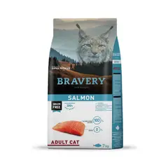 GENERICO - Bravery Salmón Alimento para Gatos Adultos 7 Kg
