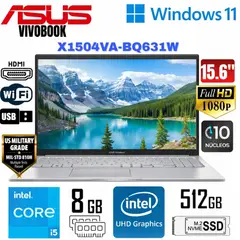 ASUS - Laptop VivoBook 15 X1504VA-BQ631W Intel Core 5 120U 8GB RAM 512GB SSD 15.6" FHD Windows 11 Gris
