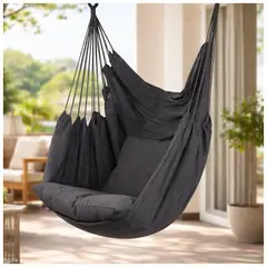 INSPIRA MARKET - Hamaca Colgante Portatil 100 x 130 cm con Funda Portátil y Almohadas